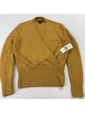 Karen Kane Wild Thing Wrap Sweater Womens Size Small Yellow NEW WITH TAGS